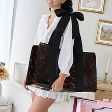 Load image into Gallery viewer, Mahjong Jelly Tote Set -Tortoiseshell Bow
