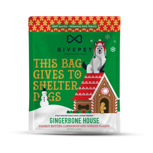 GivePet Gingerbone House Christmas Dog Treats