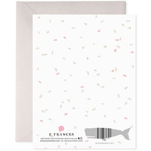 E Frances Wedding Card -Frosted Cake