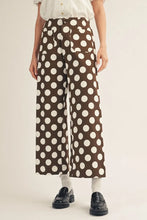 Load image into Gallery viewer, Jod Brown Polka Dot Pants
