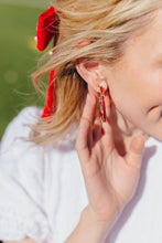 Load image into Gallery viewer, Alabama Logo Hoop Earrings
