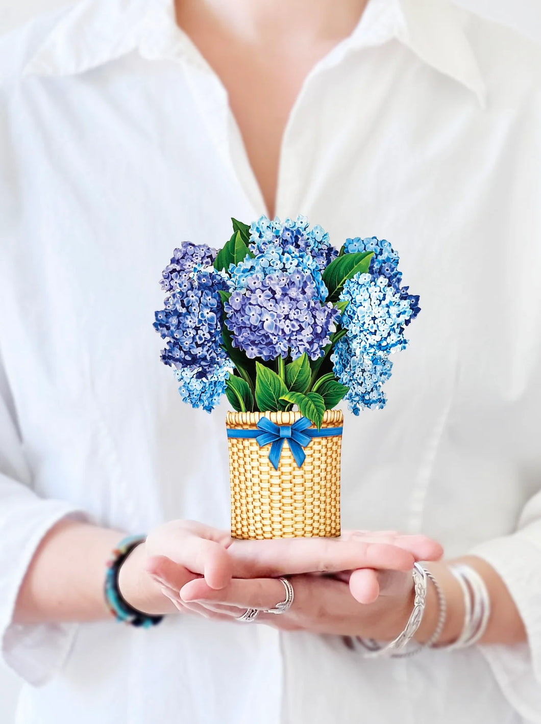 Flower Bouquet Card -Nantucket Hydrangeas