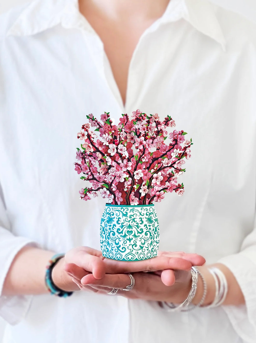 Flower Bouquet Card -Cherry Blossoms