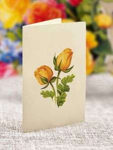 Flower Bouquet Card -Sorbet Roses