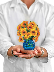 Flower Bouquet Card -Sunflowers