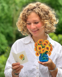 Flower Bouquet Card -Sunflowers