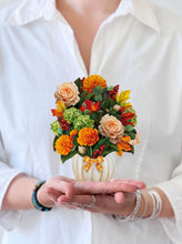 Load image into Gallery viewer, Flower Bouquet Card -Pumpkin Spice
