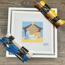 Load image into Gallery viewer, Blue Poppy Needlepoint Kit -Nativity
