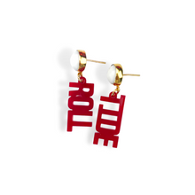 Load image into Gallery viewer, Alabama Crimson Roll Tide Earrings
