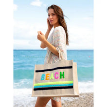 Load image into Gallery viewer, Beach Beach Bag -Natural
