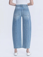Load image into Gallery viewer, Vervet High Rise Barrel Jeans w/ Waist Tie
