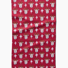 Load image into Gallery viewer, Geometry Reindeer Star Tea Towel
