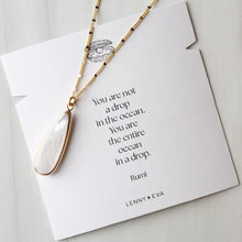 Load image into Gallery viewer, L&amp;E Intentions Necklace -Teardrop Pearl
