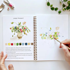 Watercolor Workbook Set -Bouquets