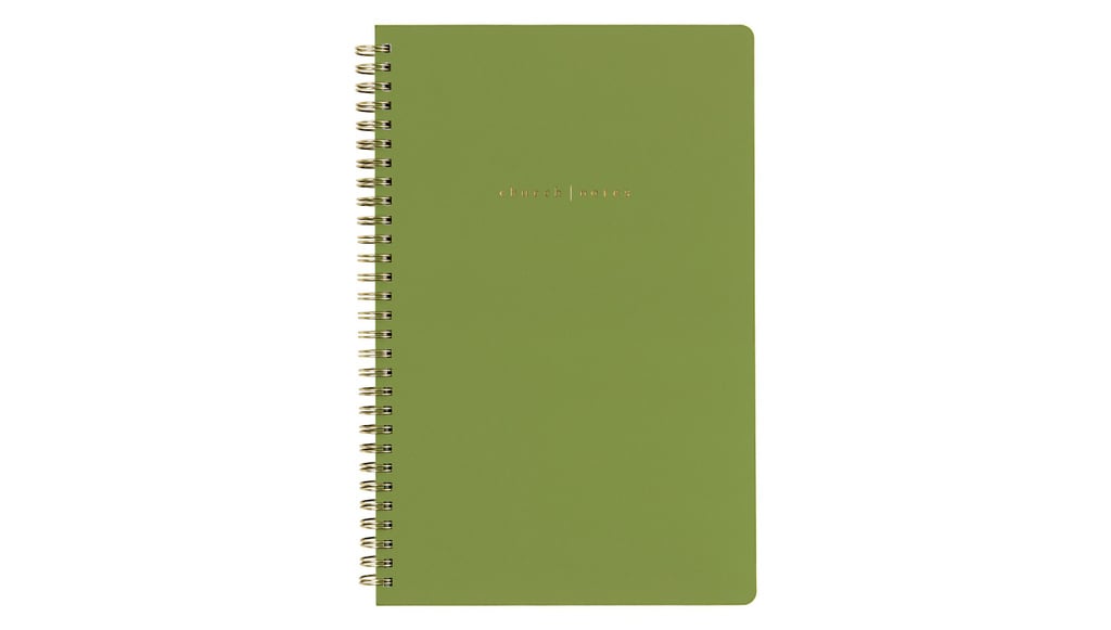 Church Notes Notebook with Maps -Olive