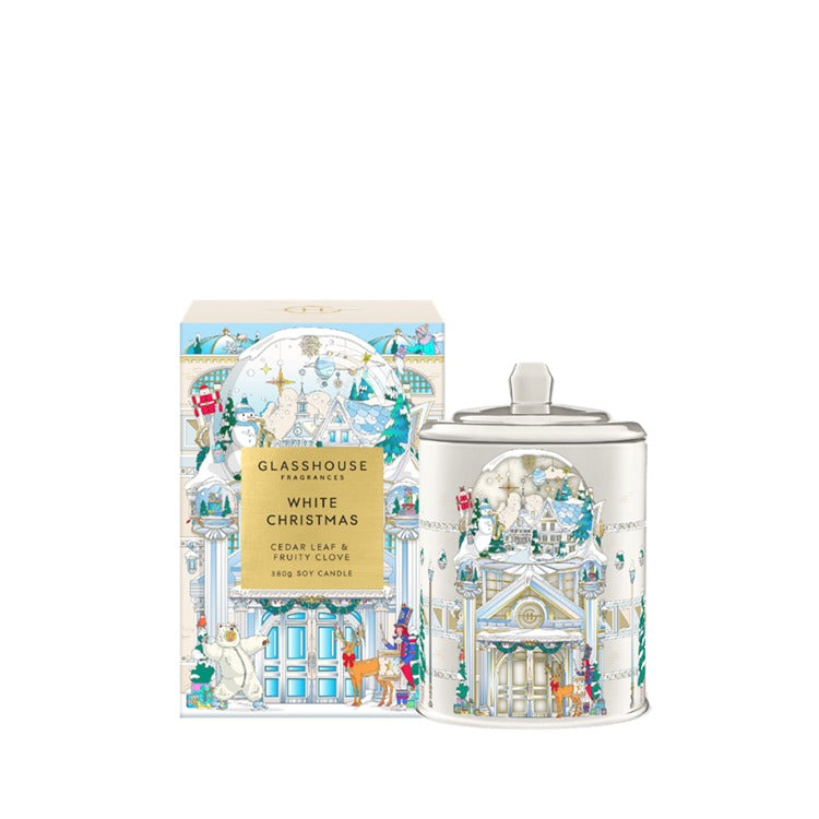 Glasshouse 13.4 oz. Christmas Candle -Magical White Christmas