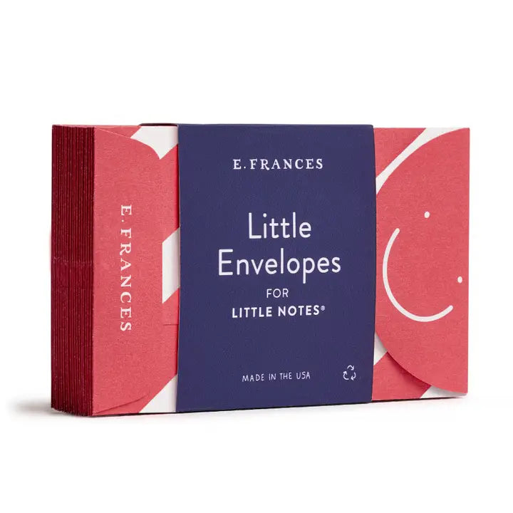 E Frances Little Notes Envelopes -Candy Cane Stripe