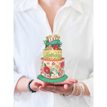 Load image into Gallery viewer, Birthday Bouquet Card -Blooming Birthday Cake
