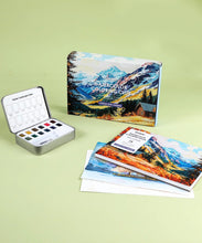 Load image into Gallery viewer, Watercolor Coloring Club Box -Landscape Colors
