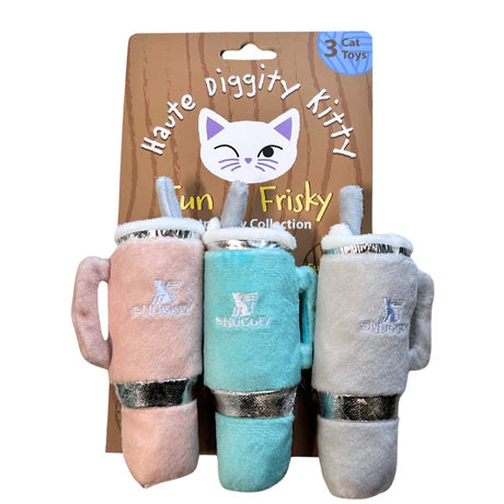 Snuggly Cup 3 Pack Catnip Toys