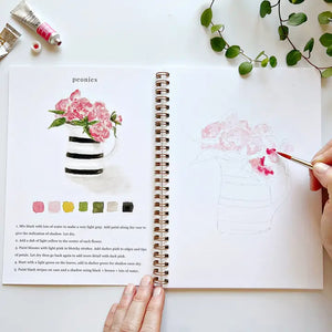 Watercolor Workbook Set -Bouquets