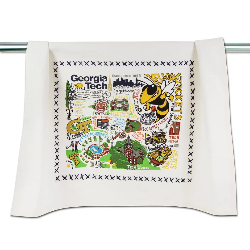 Collegiate Dish Towel -Georgia Tech