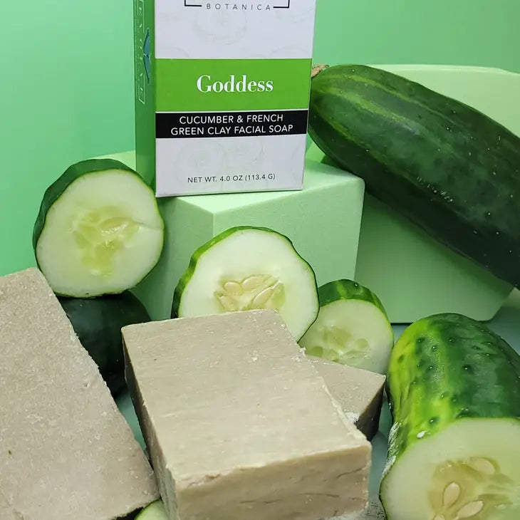 EvolveB Goddess Cucumber & Green Clay Facial Soap