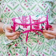 Load image into Gallery viewer, Rose D’Iris Luxe Quilted Jewelry Roll
