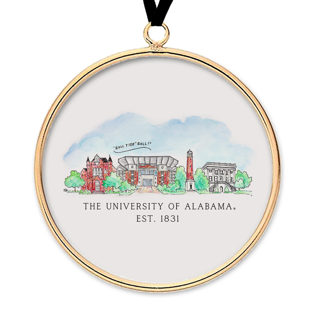 Alabama Skyline Ornament