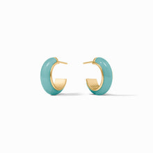 Load image into Gallery viewer, Julie Vos Amalfi Hoop -Aqua -Small
