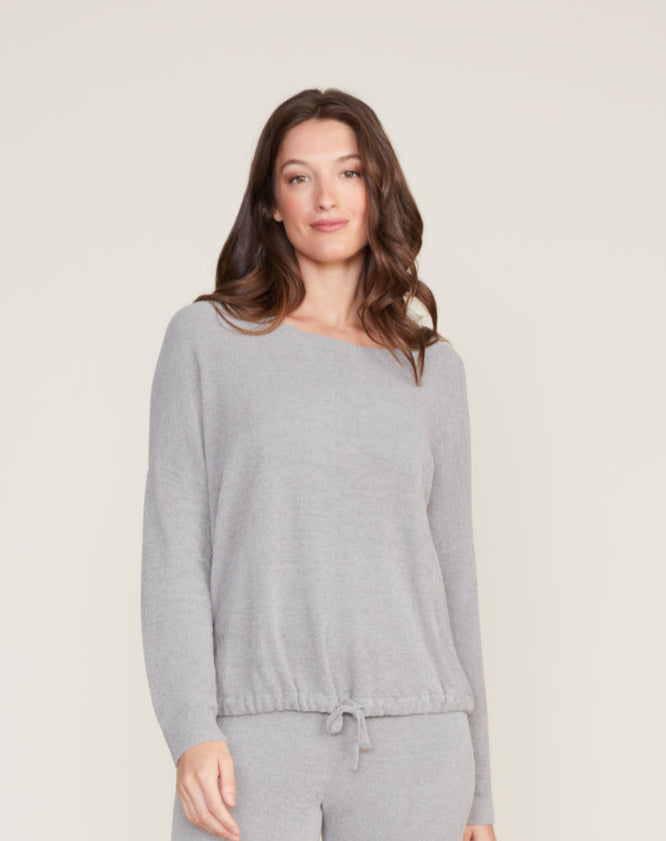 CozyChic Ultra Lite Slouchy Pullover -Dove Gray