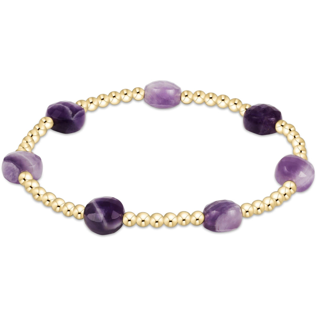 enewton Extends Admire Gold Bead Bracelet -Amethyst