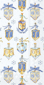 Hanukkah Guest Towels -Dreidels