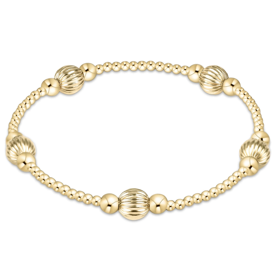 enewton Purpose Dignity Bead Bracelet -Gold -6mm