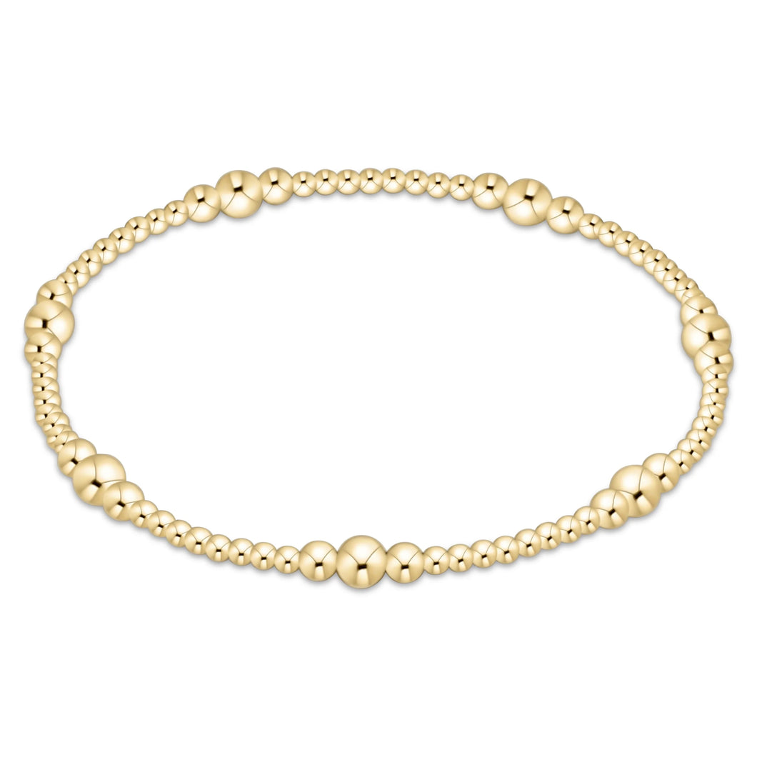 enewton Purpose Gold Bead Bracelet -4mm