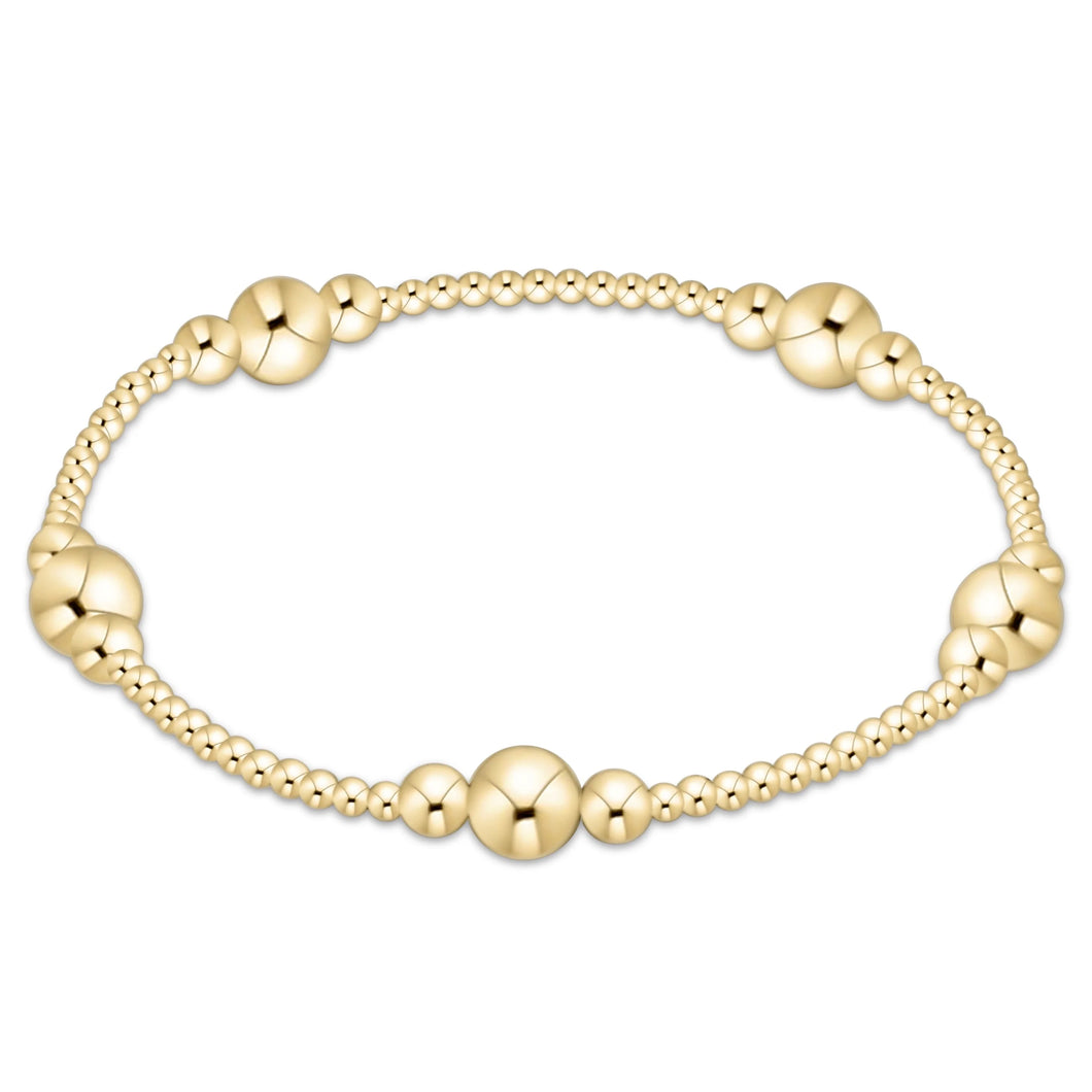 enewton Purpose Gold Bead Bracelet -6mm