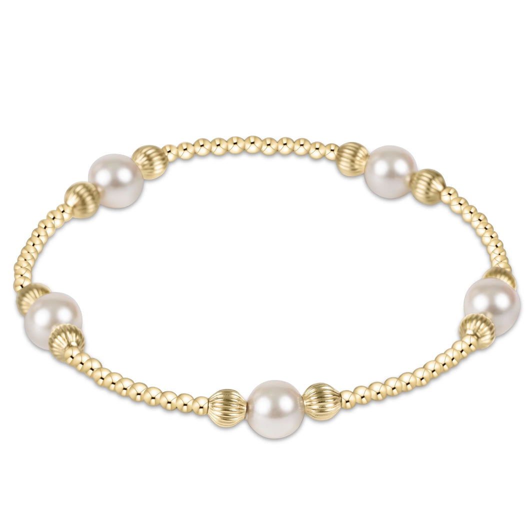 enewton Purpose Pearl Bead Bracelet -Dignity -6mm
