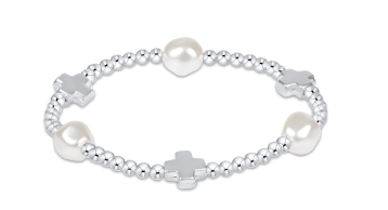 enewton Admire Signature Cross Sterling Bead Bracelet -Pearl