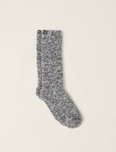 Load image into Gallery viewer, CozyChic Heathered Women&#39;s Socks -Slate Blue / White
