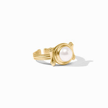 Load image into Gallery viewer, Julie Vos Bamboo Stone Ring -Pearl
