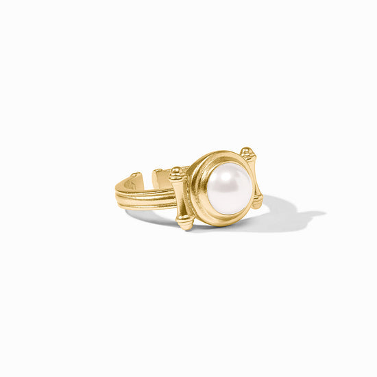 Julie Vos Bamboo Stone Ring -Pearl