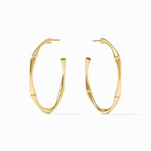 Load image into Gallery viewer, Julie Vos Bamboo Hoops
