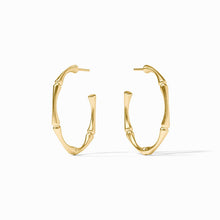 Load image into Gallery viewer, Julie Vos Bamboo Hoops
