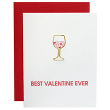 Load image into Gallery viewer, Paper Clip Valentine&#39;s Day Card -Best Valentine Ever
