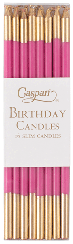 Birthday Candles -Slim Fuchsia