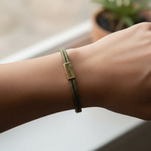 Load image into Gallery viewer, L&amp;E Sentiment Cord Bracelet -Believe Luke 8:50
