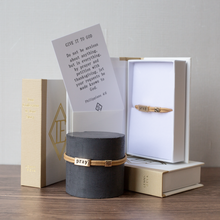 Load image into Gallery viewer, L&amp;E Sentiment Cord Bracelet -Pray Philippians 4:6
