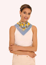 Load image into Gallery viewer, Marvelous Meadow Cotton Bandana -Blue

