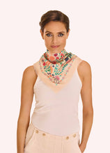 Load image into Gallery viewer, Wild Flowers Cotton Bandana -Coconut
