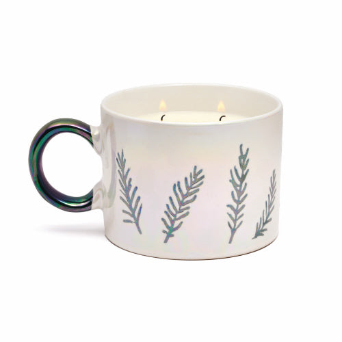 Mug Candle -Cypress Fir White